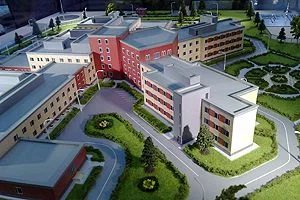 Первые модульные блоки доставлены на стройплощадку кардиоцентра Первые модульные блоки доставлены на стройплощадку кардиоцентра