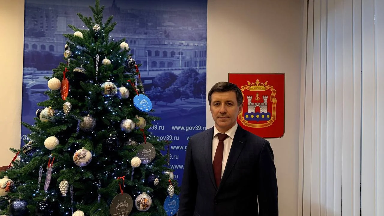 Поздравление министра здравоохранения Калининградской области Сергея Дмитриева с Новым годом и Рождеством 